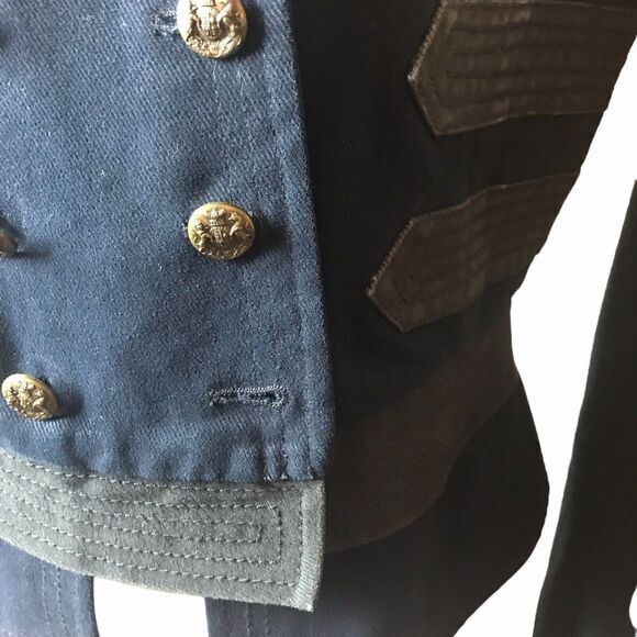 Vintage Polo Ralph Lauren Woman's 1967 Button Up Military Band Style Jacket SZ M - Picture 10 of 13